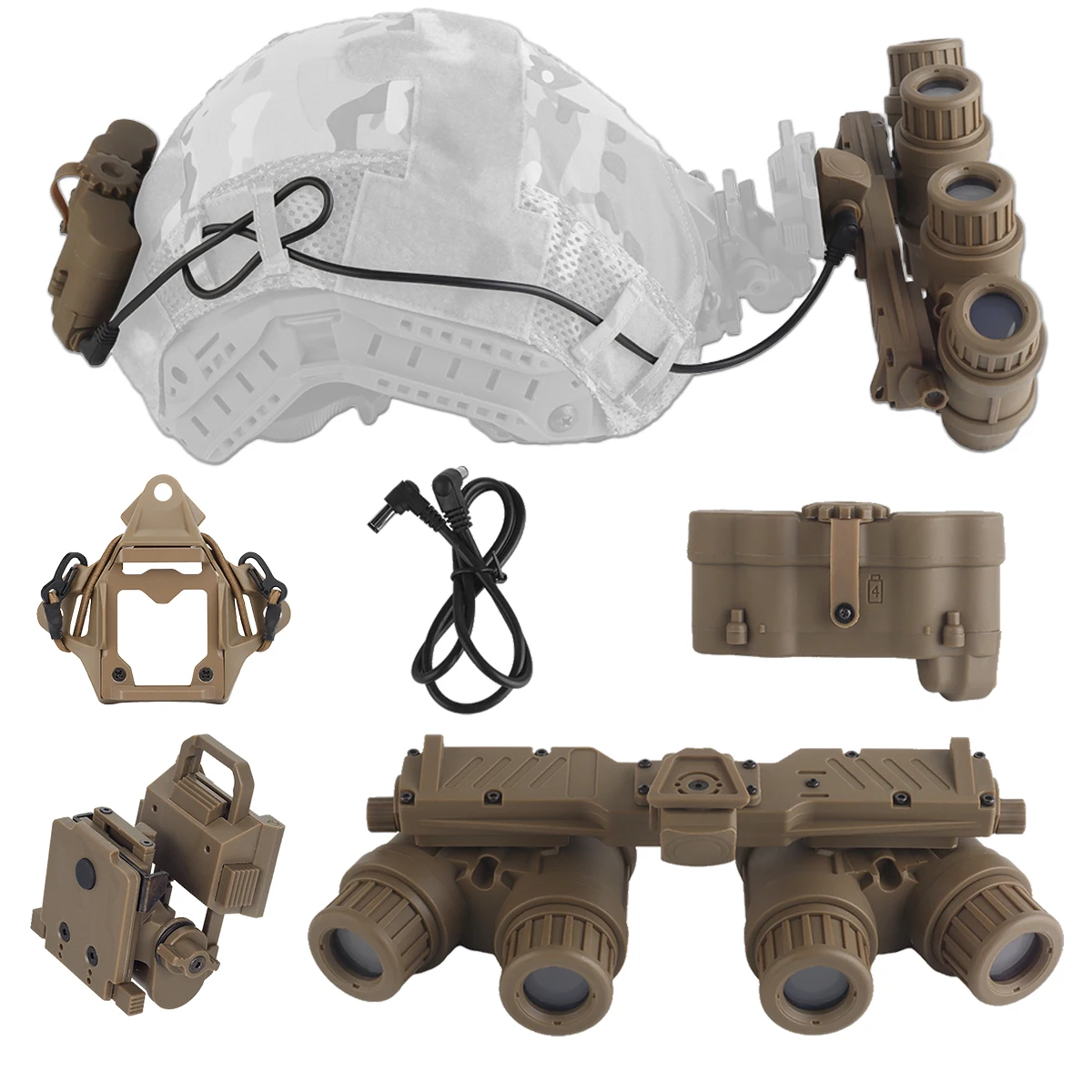 Adaptador de montaje para casco FAST con gafas NVG GPNVG 18 - imagen 2