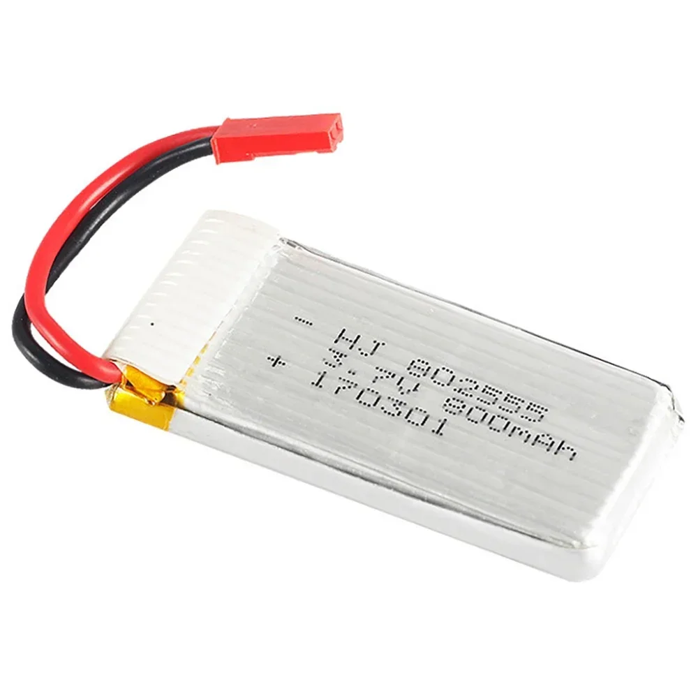 Batería Lipo de 3,7 V, 800mAh, 802555, 25C, enchufe JST para Syma X54HC, X54HW, X56W, TK110HW, JXD509, 509W, 509G, V686, H12C, piezas de repuesto para Dron teledirigido - imagen 5