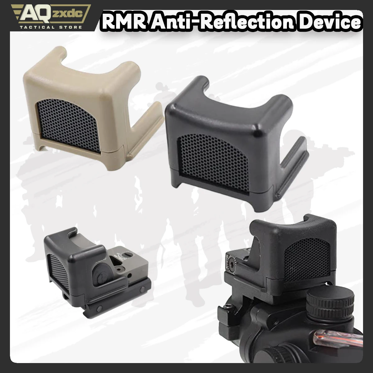 AQzxdc-cubierta protectora de malla con punto rojo táctico, parasol antirreflectante, Tenebraex, dispositivo antirreflectante para matar Flash