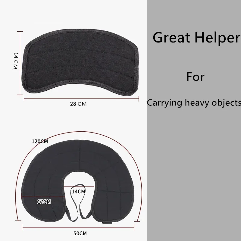 Chaleco de protección laboral engrosado con protector de hombros/cuello para transportar objetos pesados - imagen 4