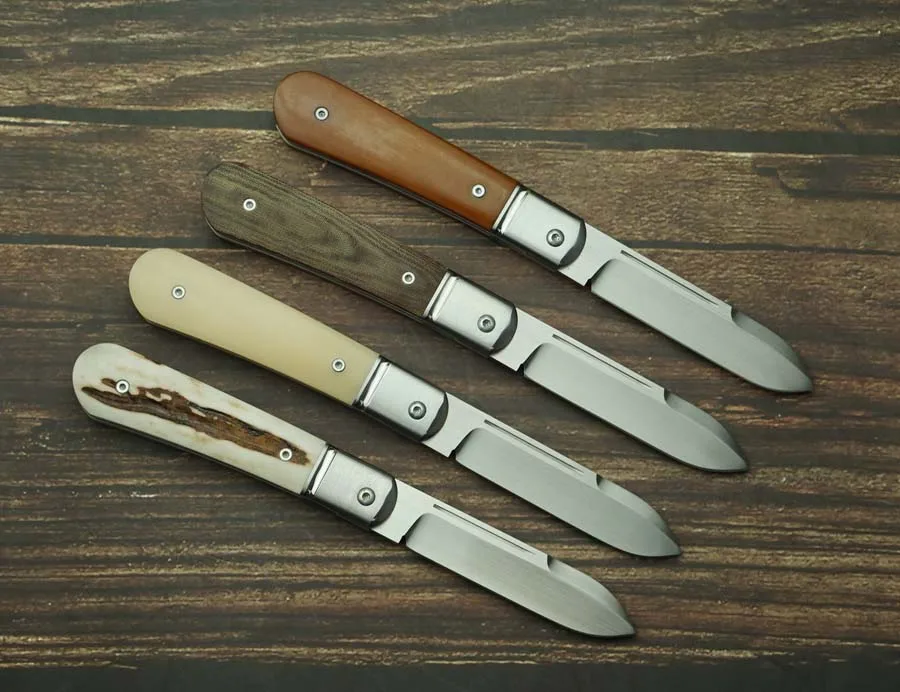 Cuchillo plegable EDC M390 con mango asta de ciervo - imagen 3