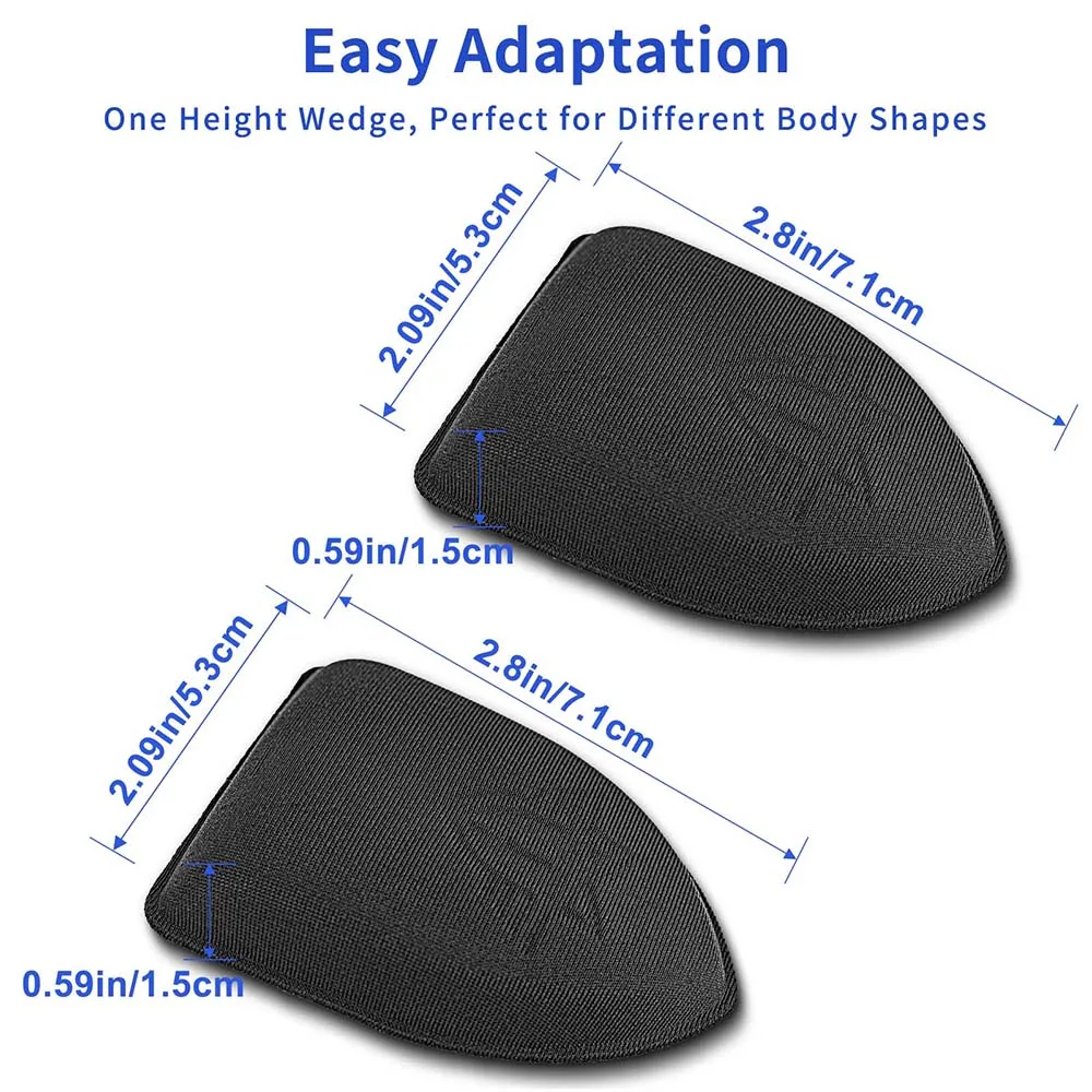 IWB-funda para pistola, apéndice de cuña, funda para pistola, almohadilla de respaldo, espuma de silicona, cojín de cuña de transporte oculto, accesorios para pistola, 4 Uds. - imagen 5