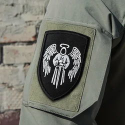 Parche táctico bordado Ángel Castigador con gancho y bucle militar