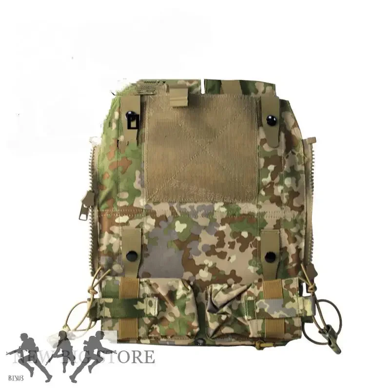 Bolsa portadora de placa de Panel con cremallera táctica Flecktarn camo personalizada para AVS JPC 2,0 CPC bolsa de placa con cremallera - imagen 4