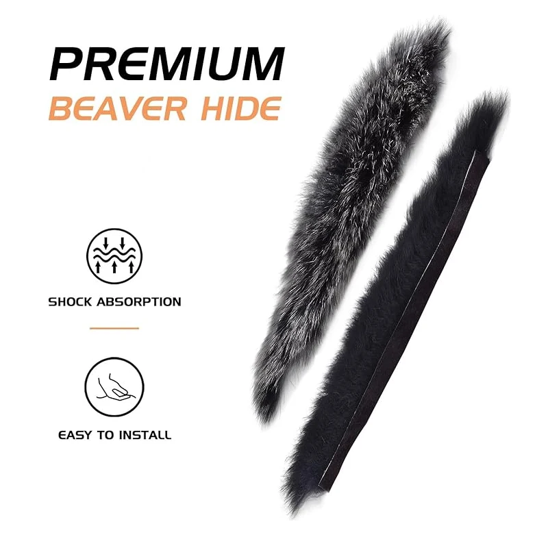 Silenciador de cuerda para arco Toparchery, un par, accesorios para lazos recurvos de piel de conejo - imagen 4