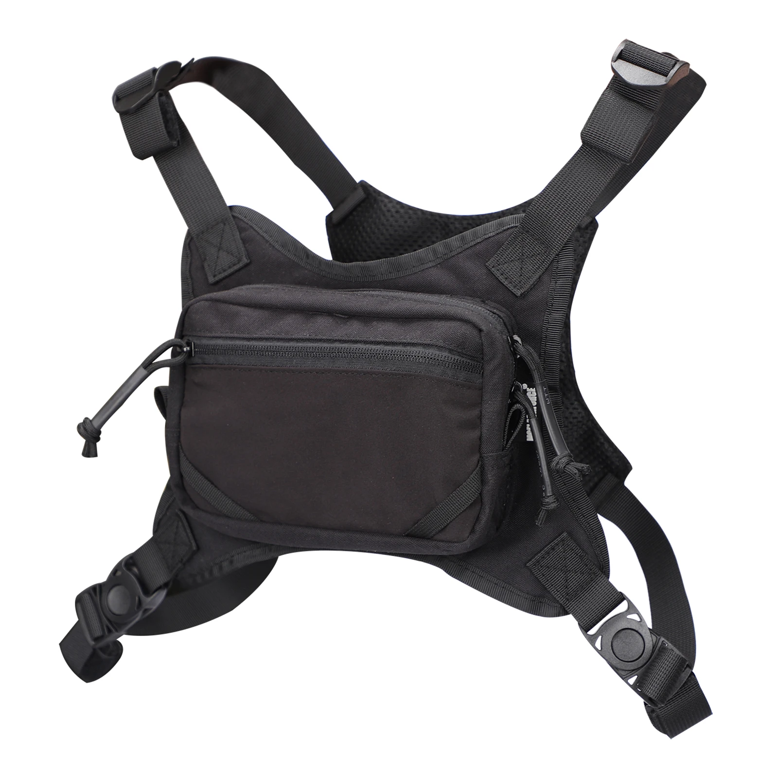 MGFLASHFORCE Bolsa táctica de pecho MOLLE EDC con soporte teléfono