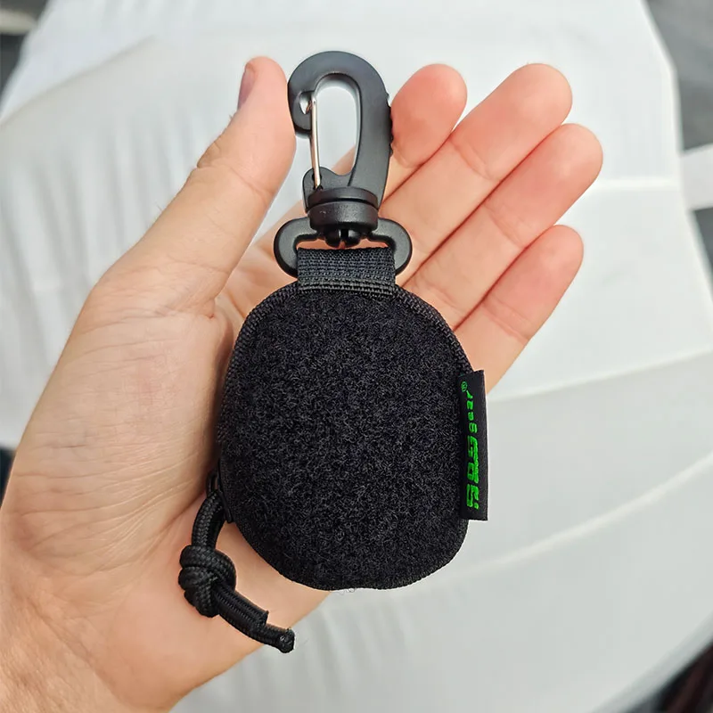 Paño para lentes portátil de instalación rápida con bolsa lateral con gancho y bucle EDC - imagen 2