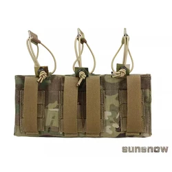 Bolsa triple pila para cargadores rifle 7,62 y 5,56 mm