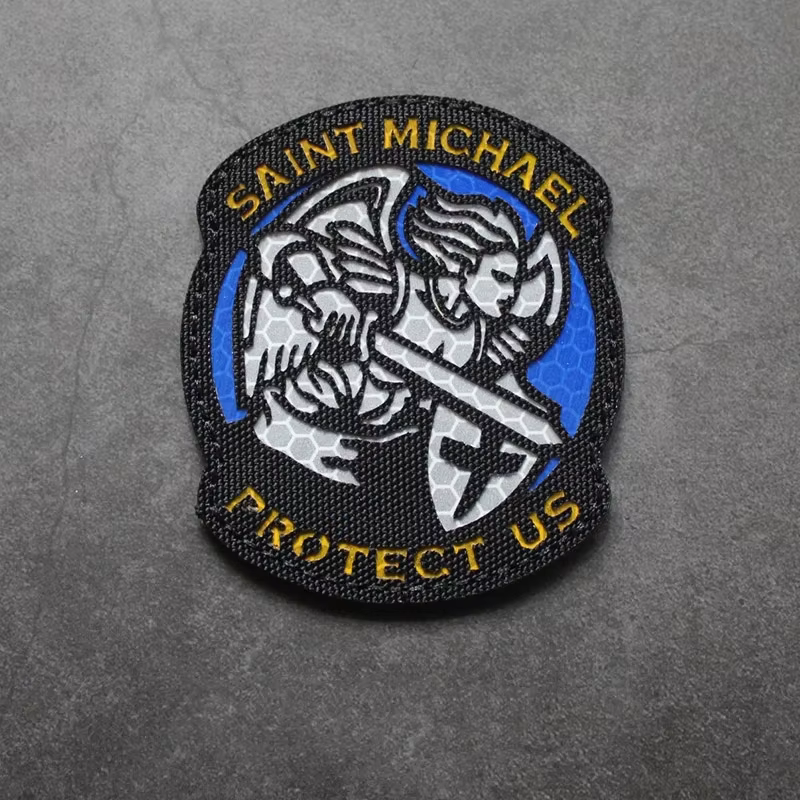 Saint Michael Parche Táctico Reflectante Arcángel para Mochila - imagen 5