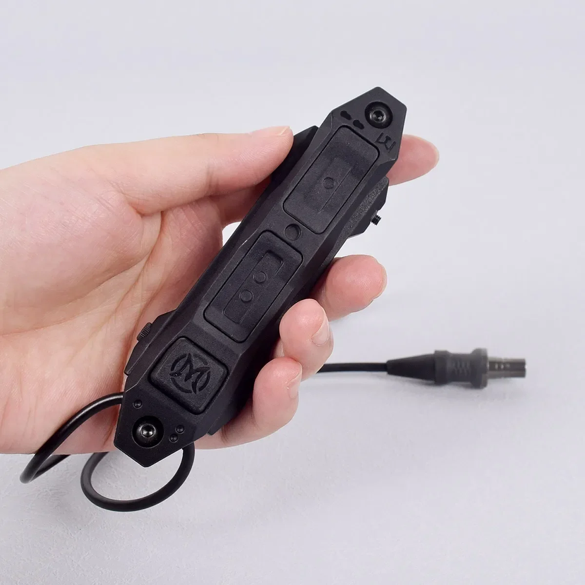 Botón de presión del interruptor de cola de función Dual remoto aumentado de actualización táctica para linterna DBAL-A2 PEQ-15 PEQ16 M300 M600 - imagen 3