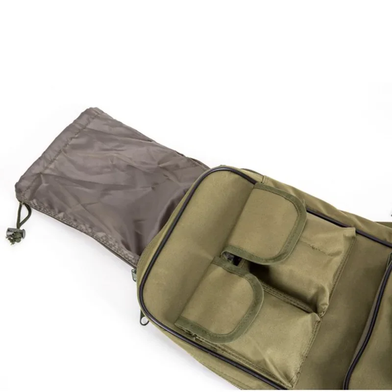 Bolsa de transporte para Rifle doble de 85/100/120cm, mochila, funda para Airsoft, mochila de caza, estuche largo para pistolas, bolsas de transporte cuadradas - imagen 3