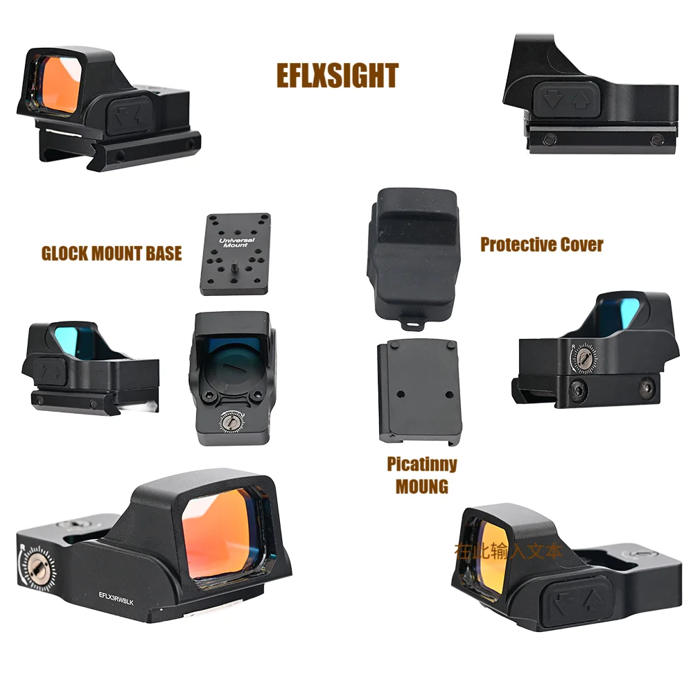 Pistol Fifst Red Dot Sight Collimator With Glock And Picatinny - imagen 2