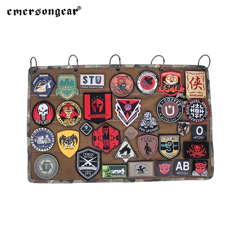 Emersongear parche táctico álbum colección libro moral capítulo almacenamiento Panel insignia bolsa caza Casual recoger EM9371 Nylon - imagen 5