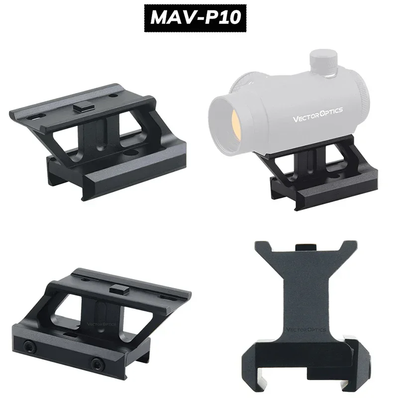 Vector 2007 Red Dot Scope Riser Rail Mount 0,5 "-1,5" perfil voladizo Picatinny Riser Mount para óptica vectorial Maverick - imagen 4