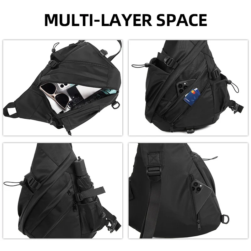 Bolso grande para senderismo y acampada para hombre, bolso cruzado táctico para deportes al aire libre, ciclismo, escalada, almacenamiento de viaje y Fitness, bolsos de hombro - imagen 3