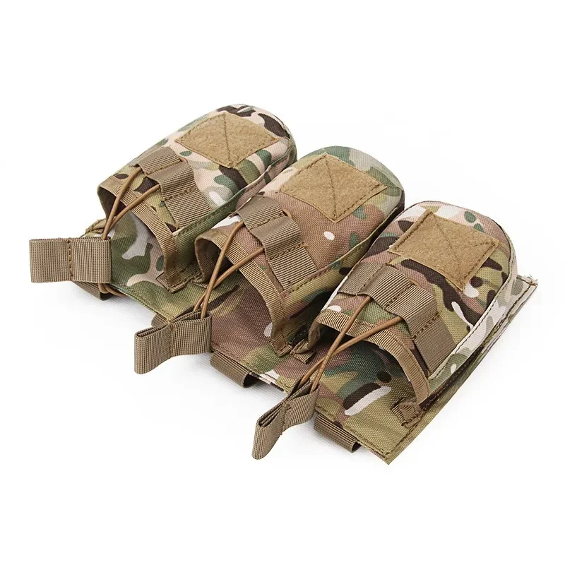 ERQYGRA táctico AK Triple Mag bolsa ligera elástica caza CS juego de guerra sistema Molle accesorios de Paintball riñonera funda - imagen 5