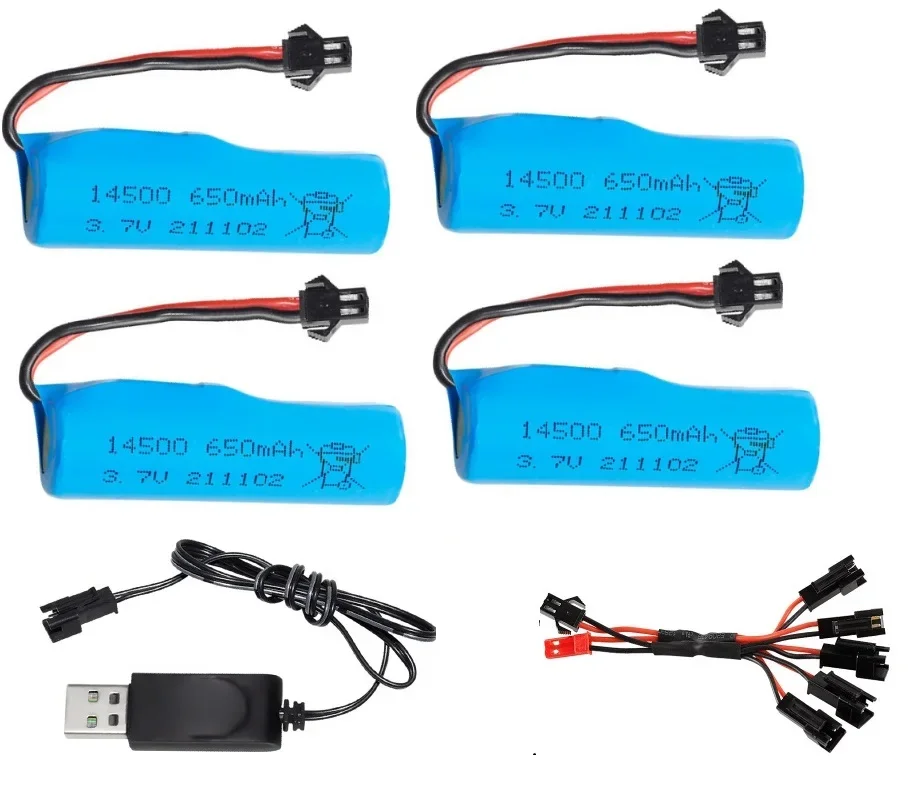 4Pcs with USB cable