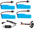 4Pcs with USB cable