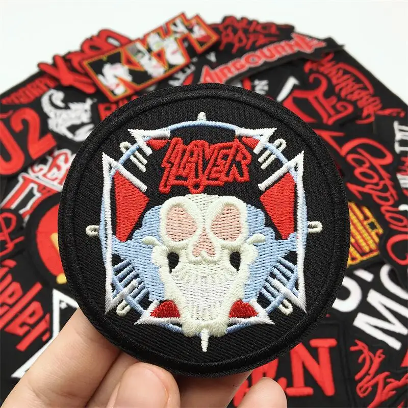 Parches de banda de Rock musical para ropa, parches bordados DIY, apliques para ropa, chaqueta, Jeans, pegatinas, planchado a rayas, 27 unidades por lote - imagen 4