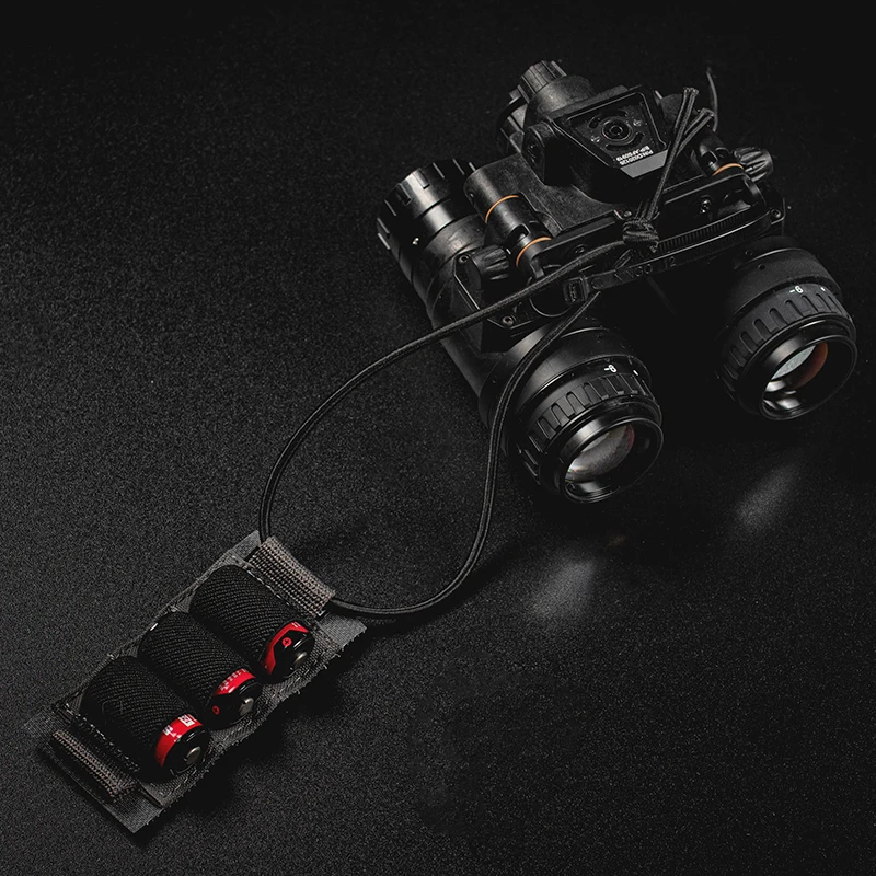 Cordón elástico para batería de casco táctico, compartimento divisor de batería Cr123A, cordón miscelánea, bolsa de almacenamiento multifunción - imagen 2