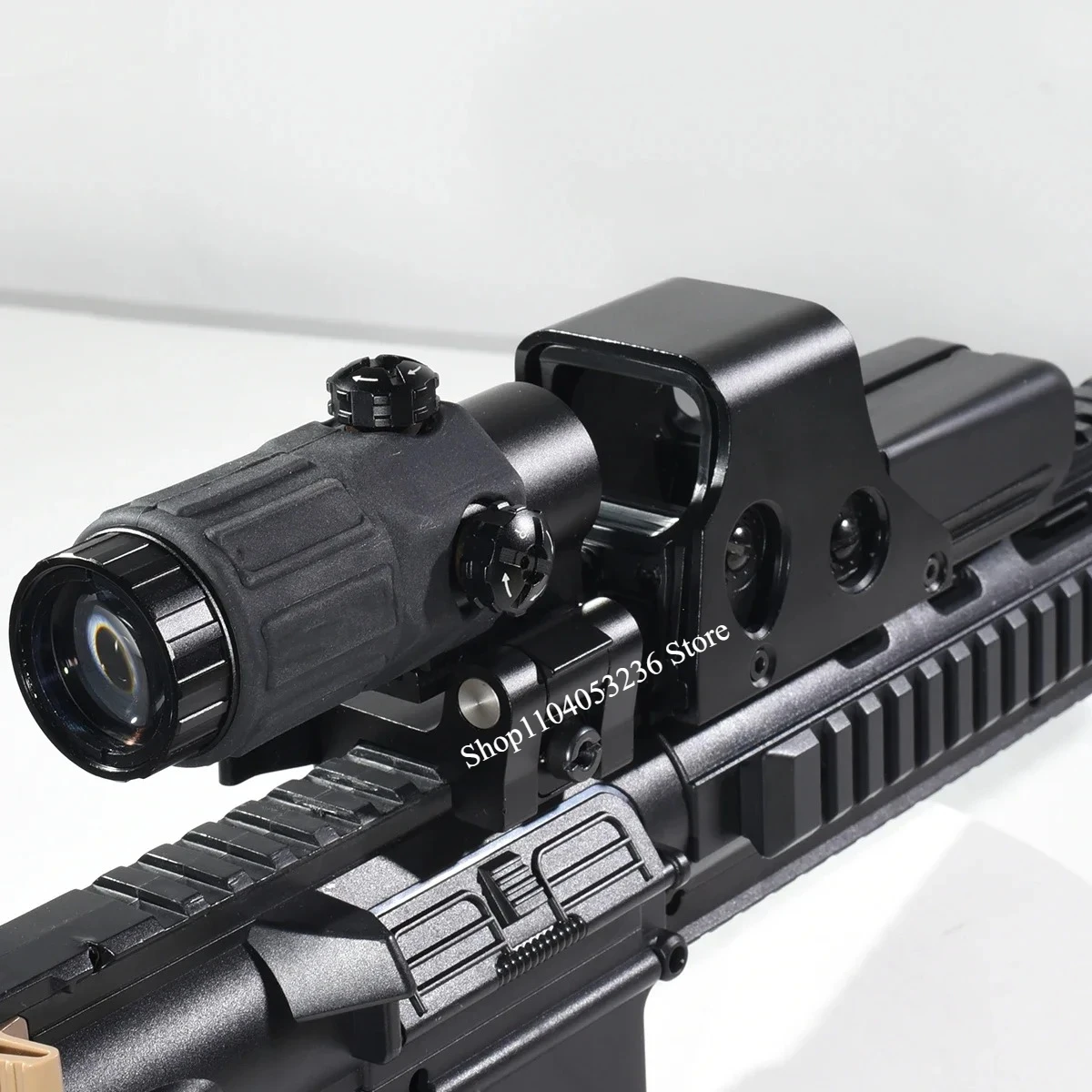 E * t * ch 558 553 G33 mira de punto rojo holográfica Flip 3X lupa óptica Airsoft mira réflex alcance colimador accesorios de caza - imagen 5