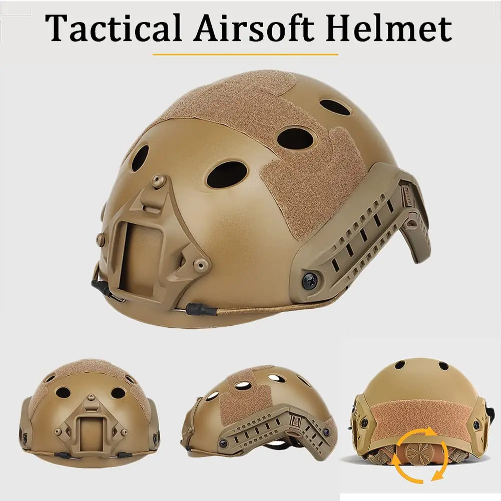 Conjunto de casco de asalto táctico con paño rápido para casco, auriculares con cancelación de ruido, modelo NVG y soporte G24 para Paintball Airsoft - imagen 2