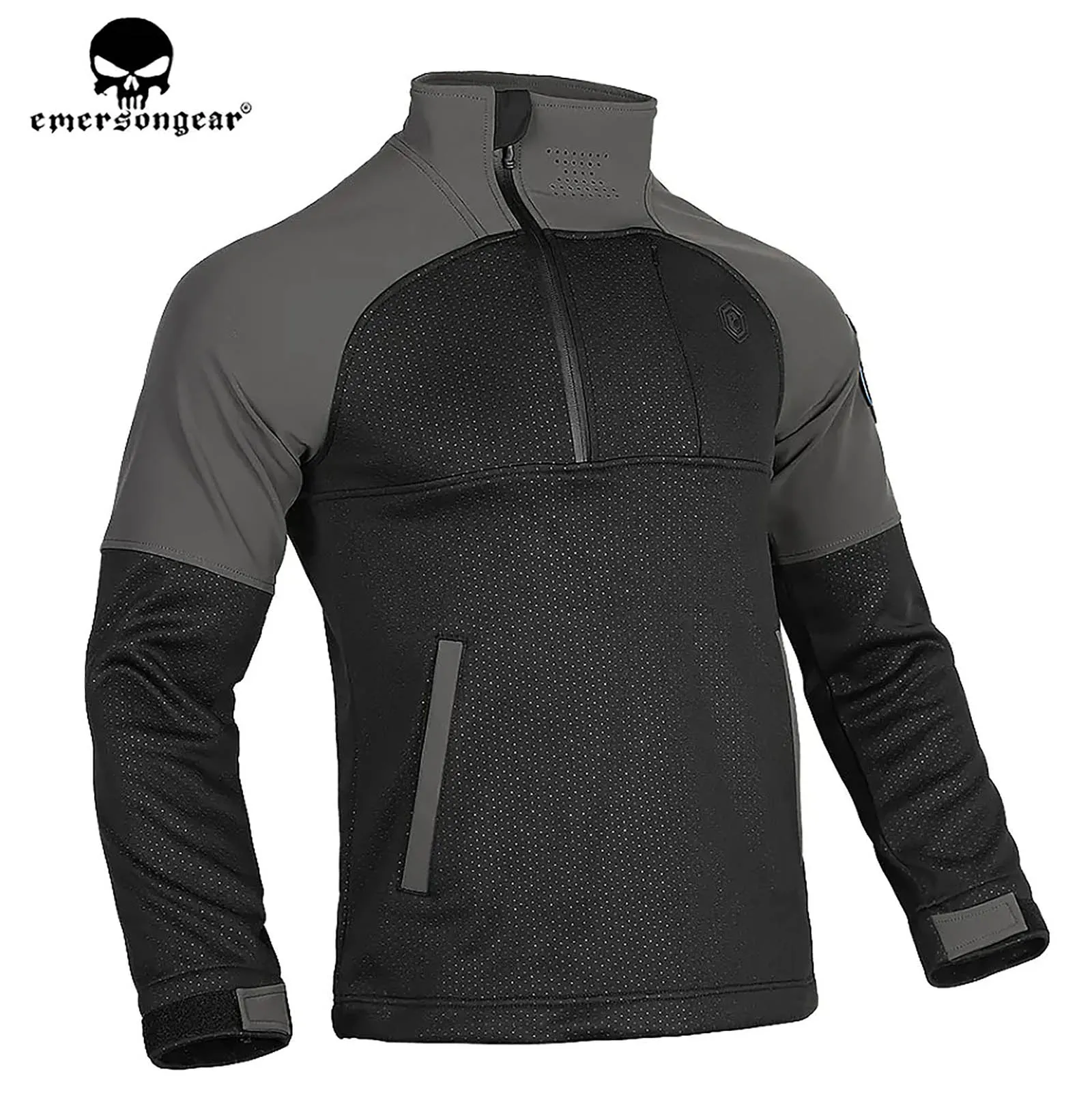 Emerson-suéter de forro polar funcional para hombre, chaqueta transpirable, abrigo cálido con bolsillo con cremallera, ropa de caza, novedad - imagen 4