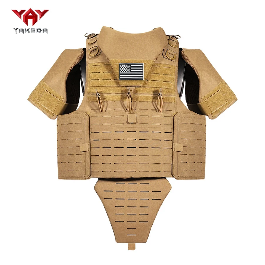 Chaleco táctico YAKEDA desmontable MOLLE modular corte láser exteriores
