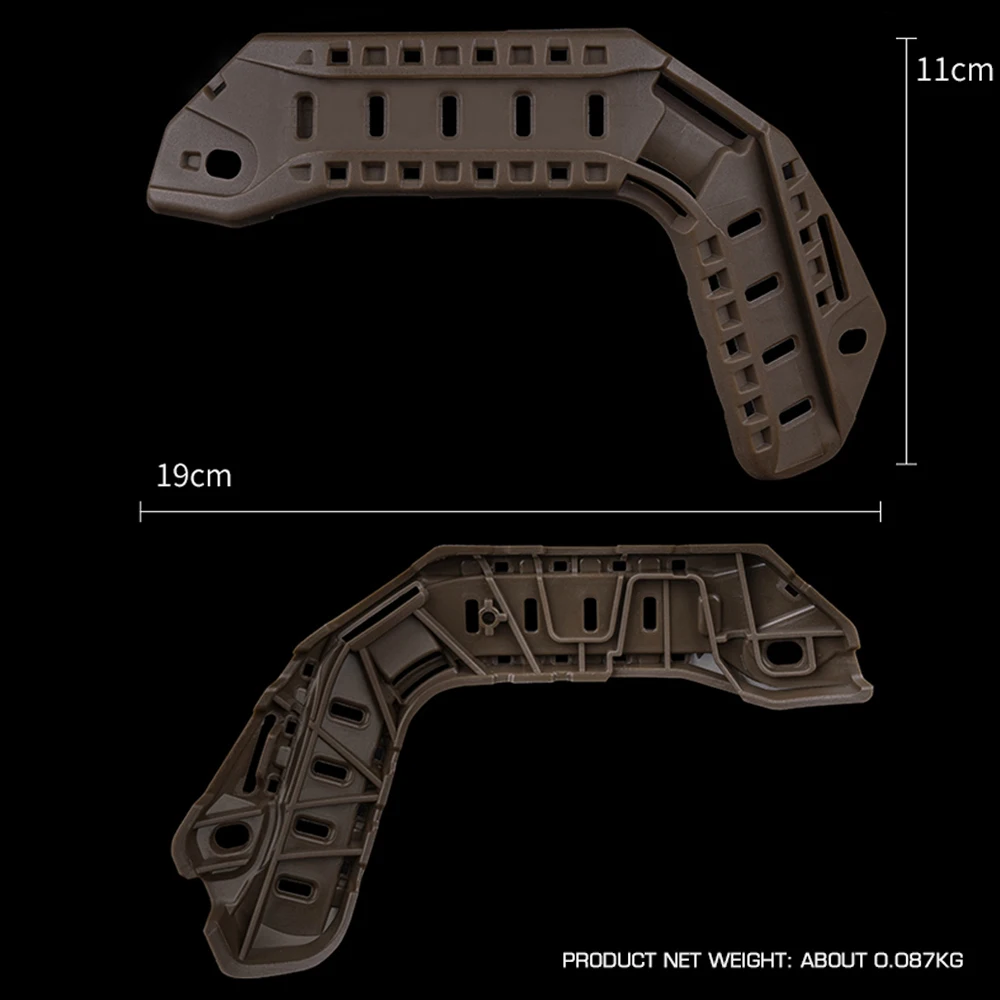 Riel táctico rápido para casco 3,0, multifuncional, para caza al aire libre, tiro, Airsoft SF, casco de corte súper alto, rieles laterales, accesorios - imagen 2