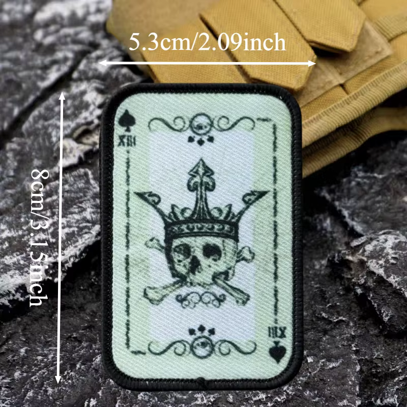 Parche Morale Ace of Spades táctico – Velcro para mochila o brazalete - imagen 3