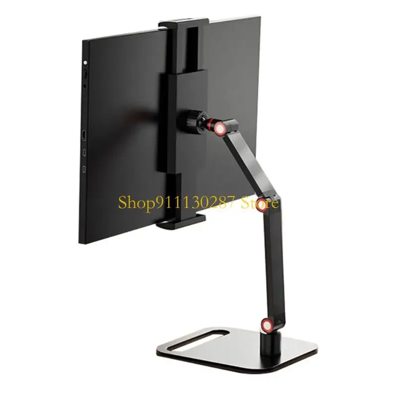 Soporte monitor visualización multiestina J1HC 360 ° Soporte soporte brazos rotativos para oficina - imagen 3