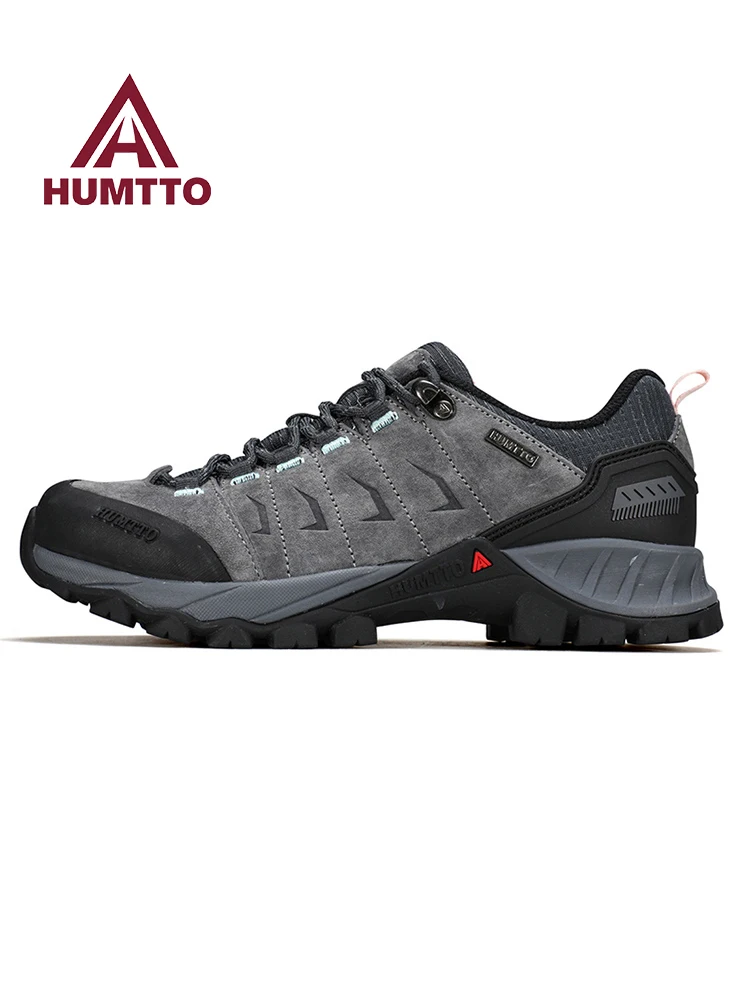 HUMTTO zapatos de senderismo de piel de vaca para hombre, zapatillas impermeables de invierno para mujer, botas de caza, zapatillas deportivas transpirables para trabajo, zapatos de trekking en el tobillo - imagen 5