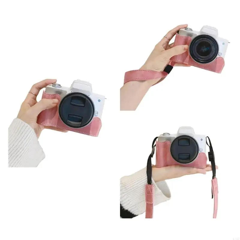 Funda para cámara de cuero PU – protege arañazos, manchas y polvo - imagen 2