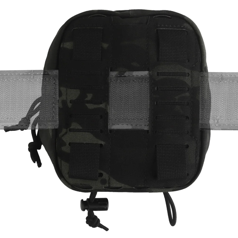 Bolsa táctica MOLLE con doble cremallera para deportes al aire libre, linterna de caza, herramientas de emergencia, bolsa de almacenamiento, chaleco Airsoft, cinturón, equipo - imagen 5