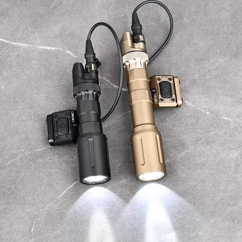 Linterna táctica de PLH-V2 LED1300LM, arma de alta potencia, luz de explorador, interruptor de presión Dual compatible con riel de 20MM para caza Airsoft M300 M600 - imagen 4