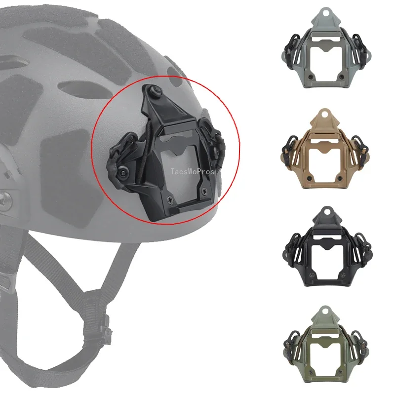 Adaptador de montaje de casco táctico de visión nocturna, aleación de aluminio, cubierta NVG, accesorios rápidos, Base de soporte de cámara
