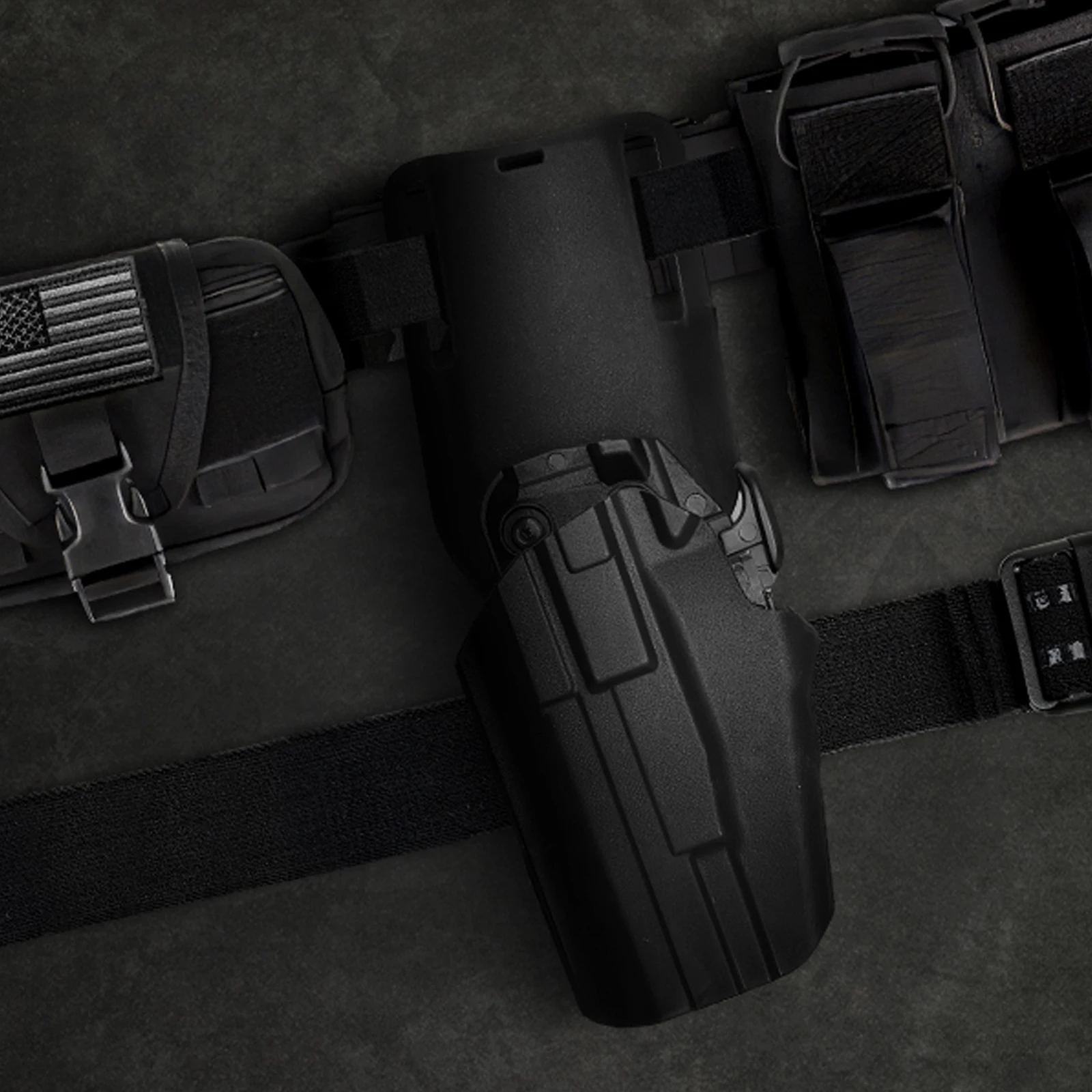 Kit de sistema de bloqueo rápido táctico QLS con placa receptora de horquilla con cinturón de 2 ", correa elástica para pierna y funda con bolsa magnética, adaptador de 2,25" - imagen 3