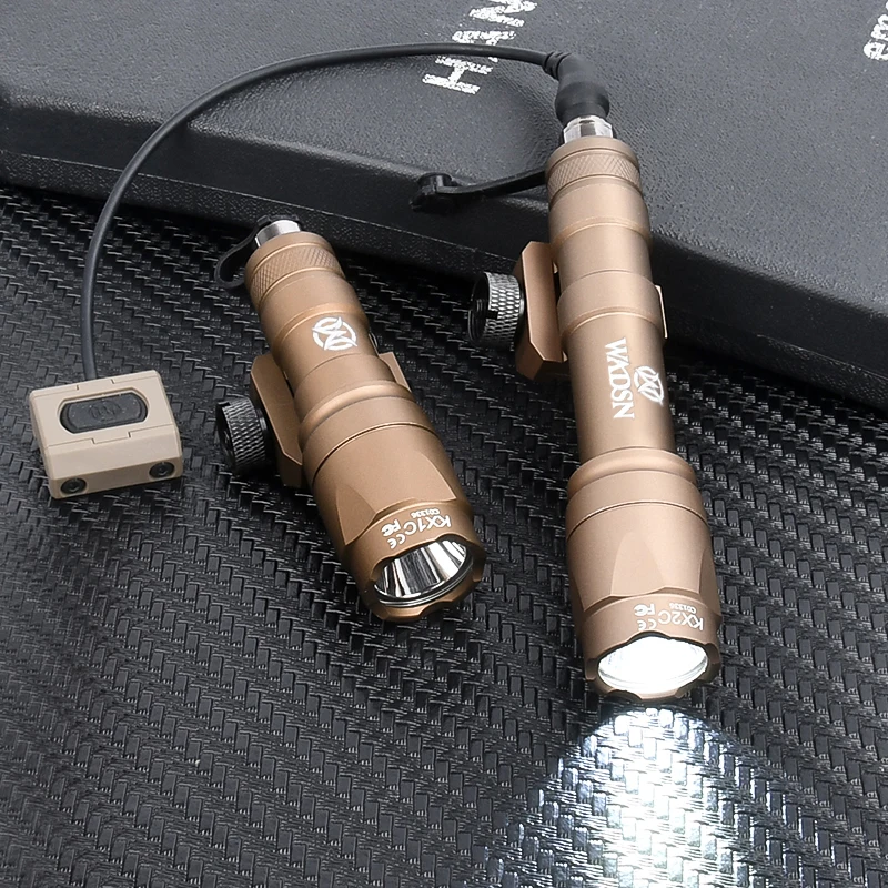 Linterna táctica M300A M600C, interruptor de presión remota, foco de caza WADSN, interruptores de botón Mod compatibles con riel M-Lok Keymod de 20MM - imagen 2