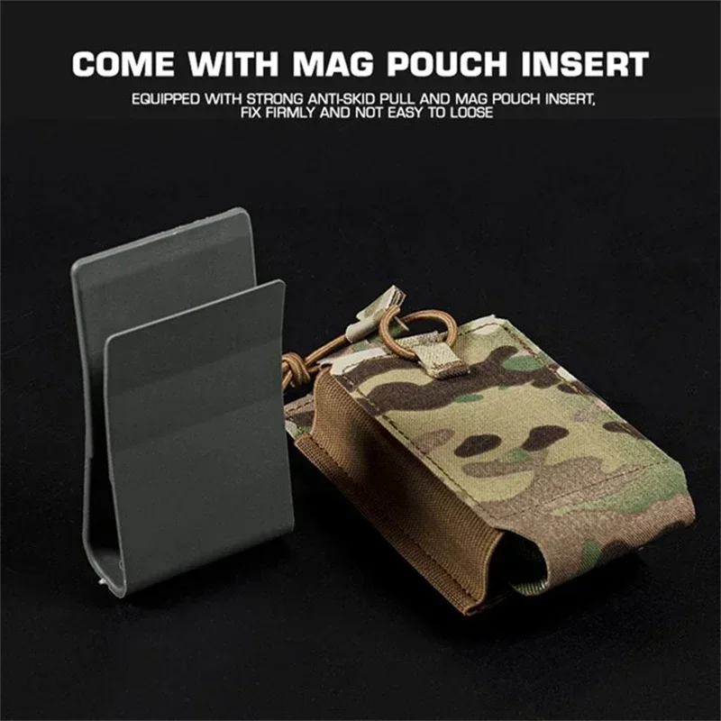 ERQYGRA bolsa táctica SRMP Singal 7,62/5,56mm revista Molle accesorios de sistema riñonera caza tiro soporte deportivo pistola - imagen 5