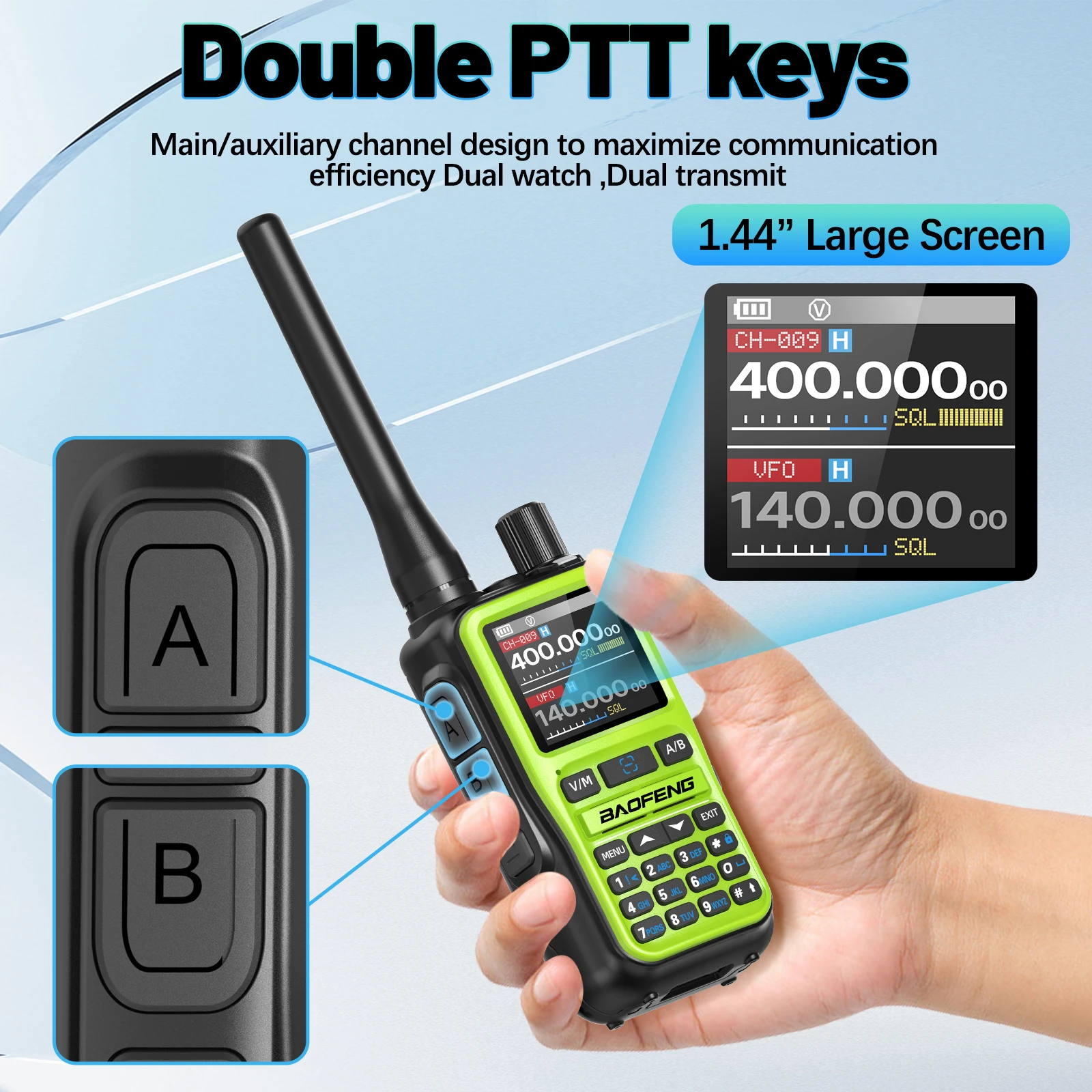 Baofeng UV-5R Mini walkie talkie Bluetooth largo alcance - imagen 3