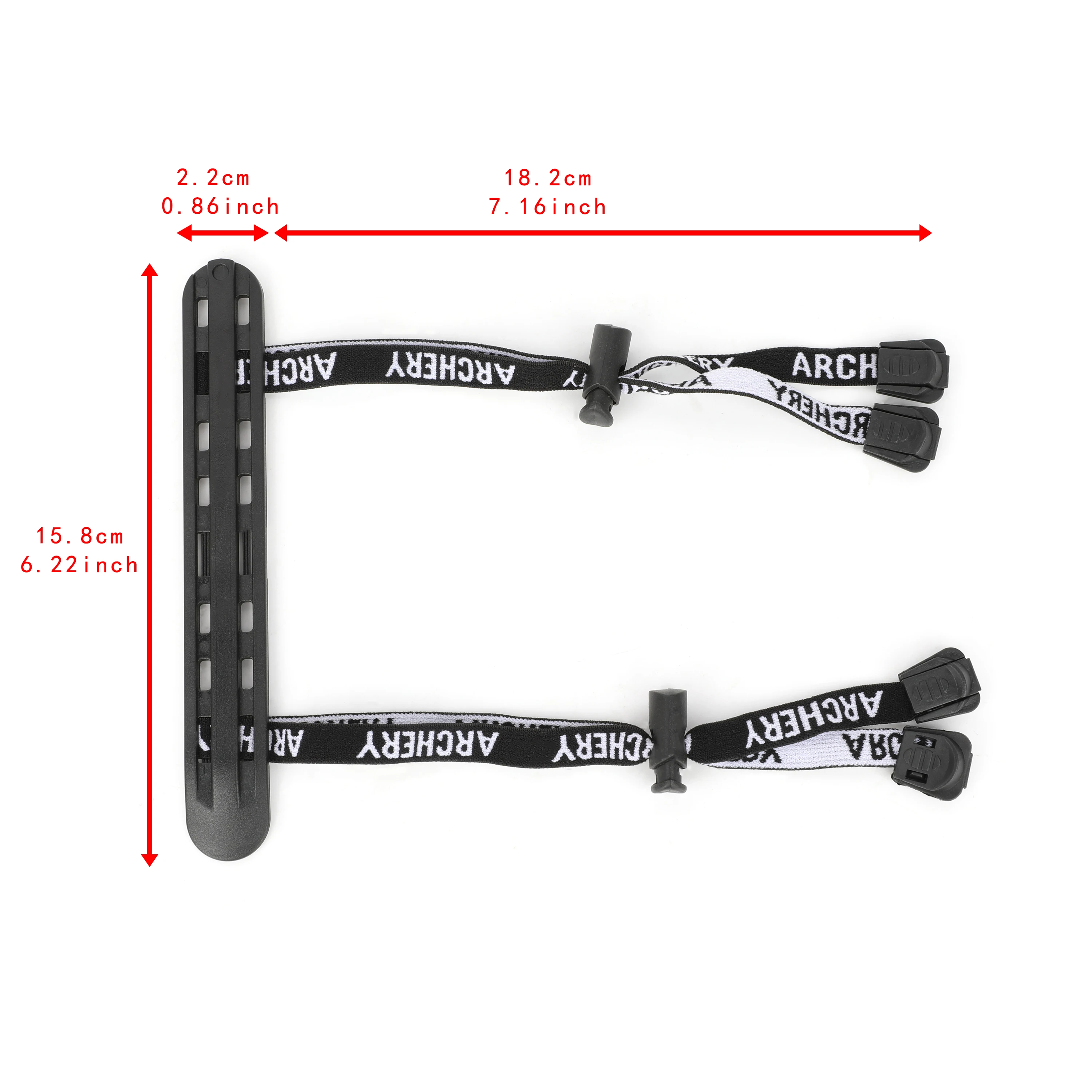 Protector de brazo de arco recurvo tradicional, Protector de antebrazo de plástico duro, seguridad de tiro con arco ajustable LH/RH, accesorios de tiro de caza - imagen 4