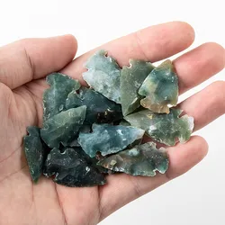 Colgante de ágata natural hecho a mano: dije decorativo de piedra azul retro (varios tamaños disponibles)