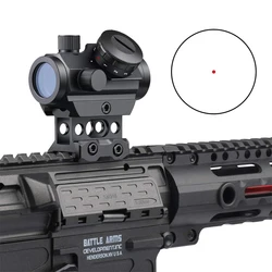 RDS-25 táctico 4 1x20mm MOA Red Dot Sight óptica reflejo mira telescópica miras de caza aptas para rieles de 20mm Rifle para caza Airsoft