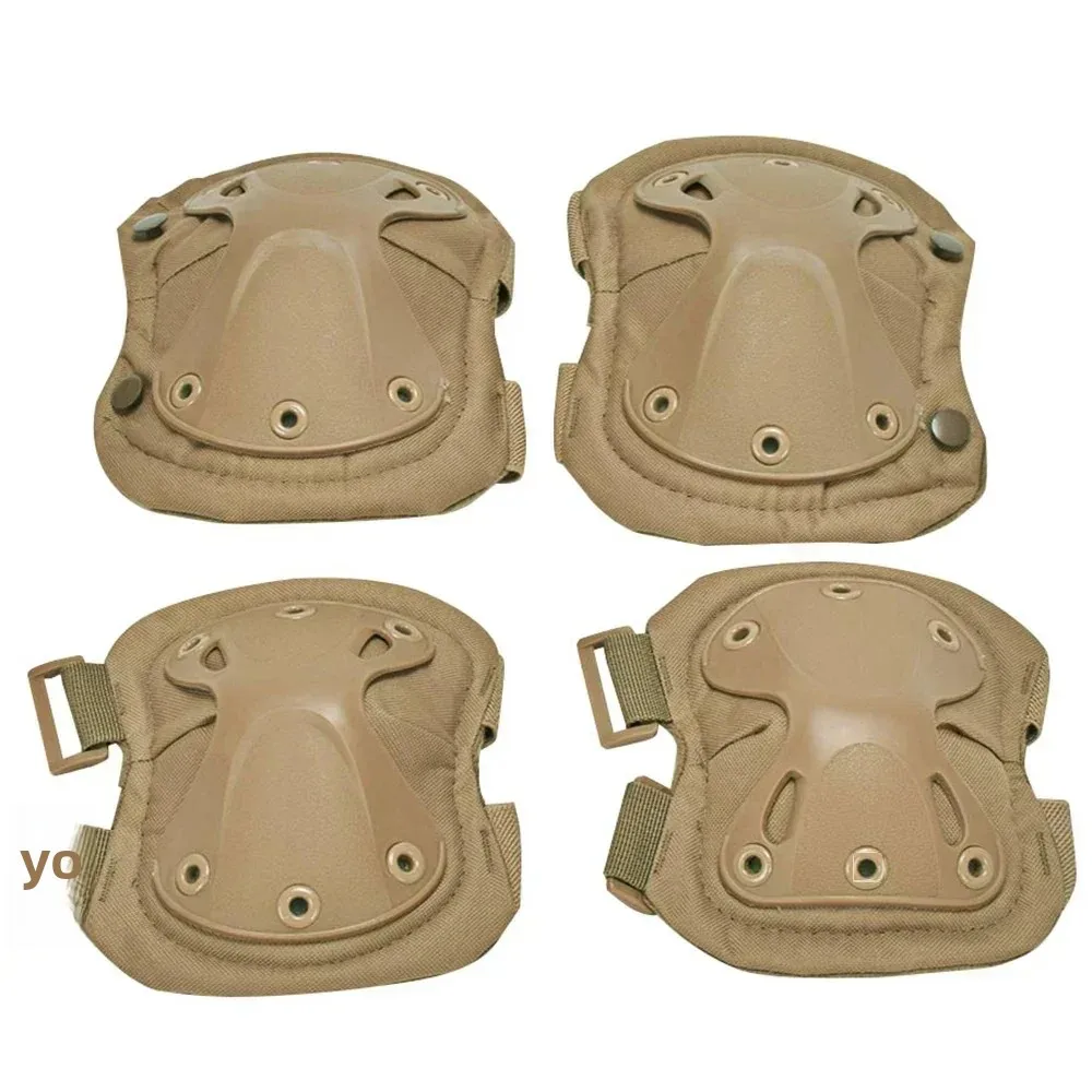 Equipo de protección táctico para exteriores, juego de 4 rodilleras, coderas para ciclismo al aire libre, montañismo y deportes de protección para senderismo - imagen 4