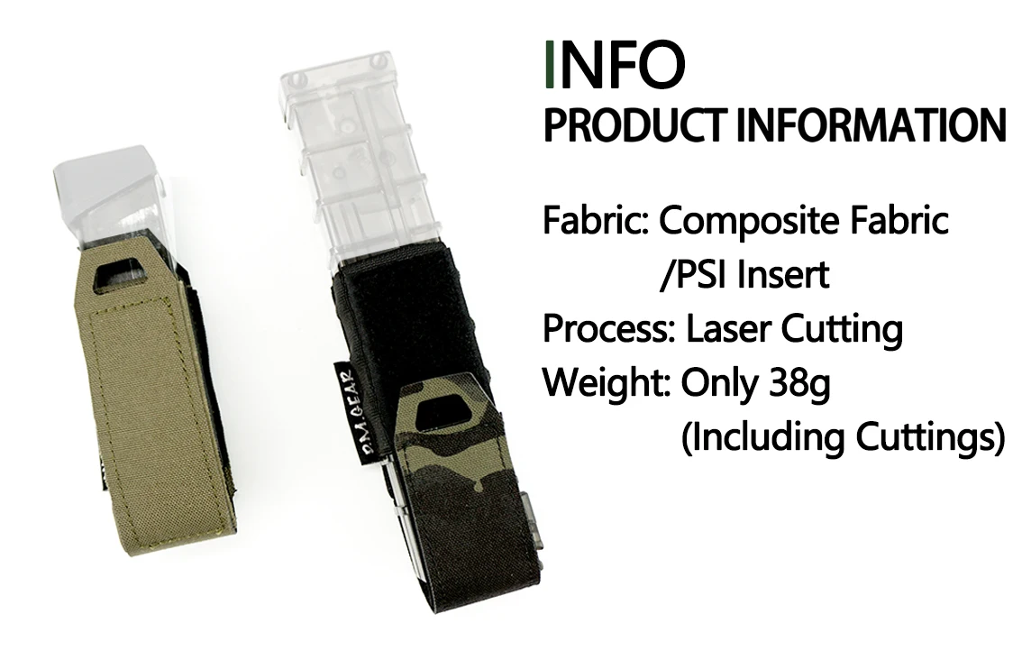 Dmgear-bolsa táctica para revistas de 9mm, portador Molle de liberación rápida, chaleco táctico para pistola de aire, accesorios de caza - imagen 3