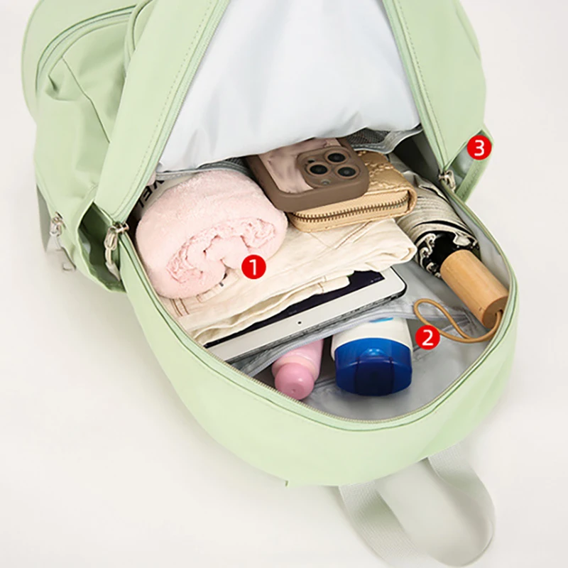 Mochila para gimnasio y Fitness al aire libre, bolsa de entrenamiento para raquetas de tenis y bádminton, zapatos húmedos y secos, bolsa de Yoga de bolsillo, mochila escolar grande para almacenamiento de estudiantes - imagen 5