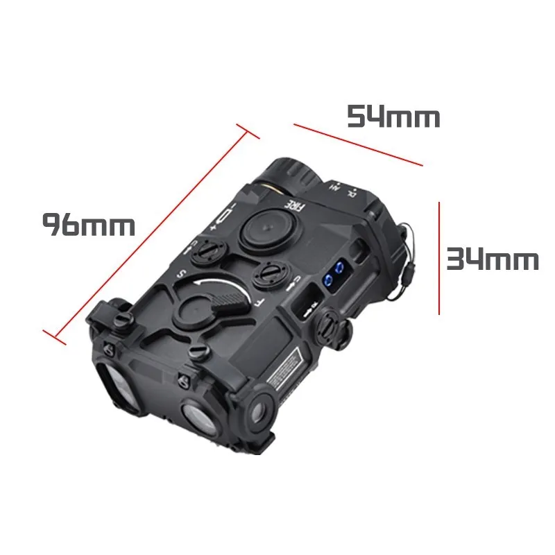 WADSN linterna táctica de punto rojo, puntero láser OGL verde y azul, pistola de aire Airsoft militar Ar 15, accesorios de Rifle, Riel de 20mm - imagen 3
