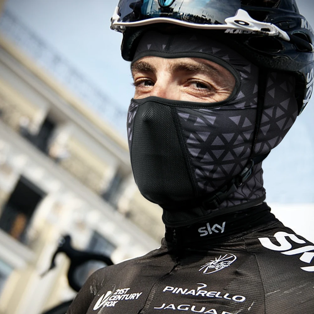 Máscara de cara completa para ciclismo al aire libre, pasamontañas, gorros deportivos para correr, bicicleta, esquí, casco, forro, bufanda para el cuello, equipo para la cabeza para hombres y mujeres - imagen 3