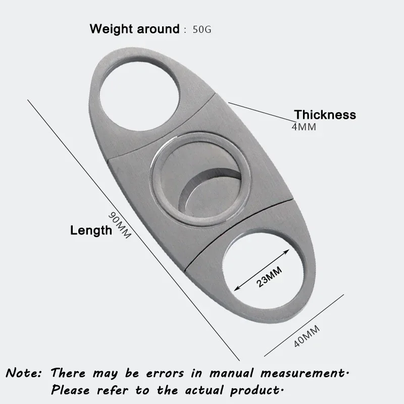 Tijeras para cigarros de acero inoxidable, cortador Puro Charuto, cortador de cizalla para cigarros, guillotina, tabaco, cigarrillos, accesorios para cigarros - imagen 4