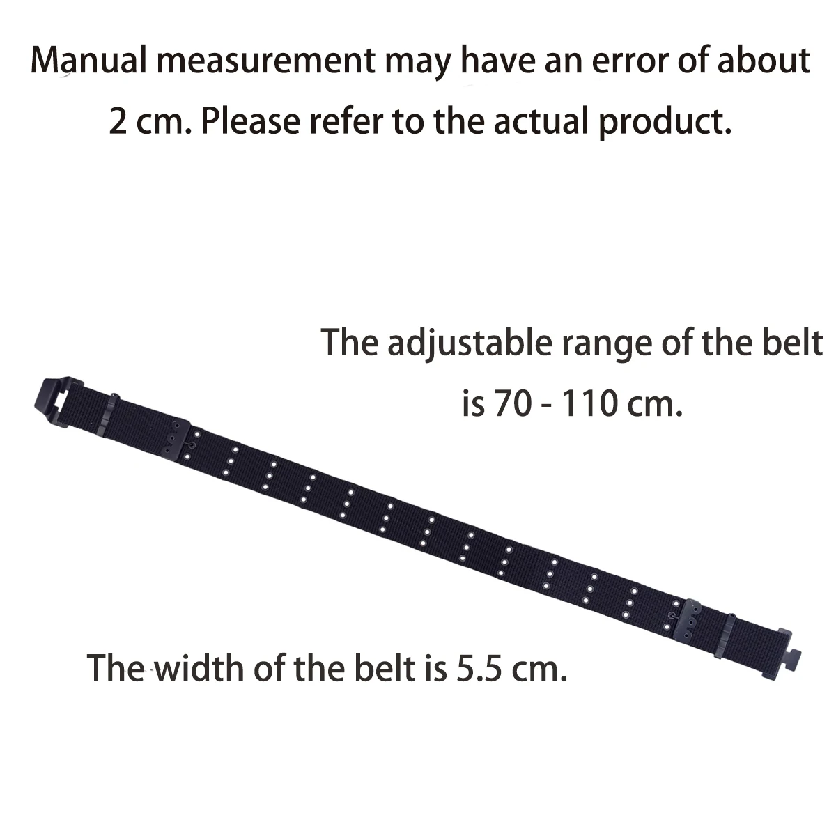 Cinturón tejido con hebilla de aguja de doble fila para hombre, cinturón de trabajo al aire libre para deportes de ocio con pantalones cargo, cinturón vaquero - imagen 5